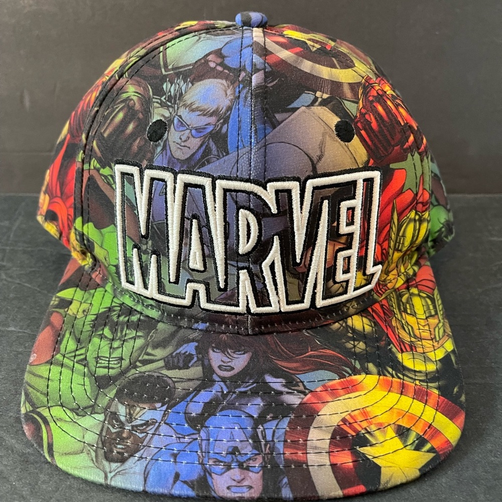 Marvel Snap Back Hat All Over Graphic Print Adjustable Hat
